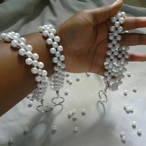 Handmade Pearl bracelet keychain